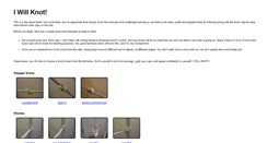 Desktop Screenshot of iwillknot.com
